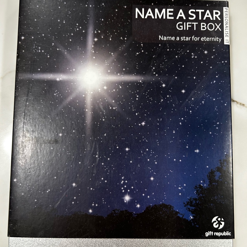 Name a star gift box. What your name in the skies!!!?